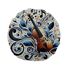 Cello Standard 15  Premium Round Cushions by RiverRootz