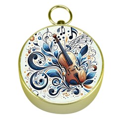 Cello Gold Compasses by RiverRootz