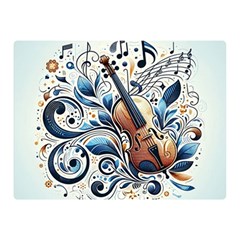 Cello Two Sides Premium Plush Fleece Blanket (mini) by RiverRootz