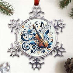 Cello Metal Large Snowflake Ornament by RiverRootz