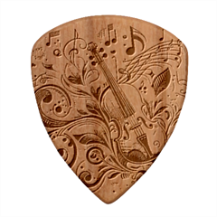 Cello Wood Guitar Pick (set Of 10)