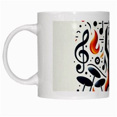 Abstract Drummer White Mug