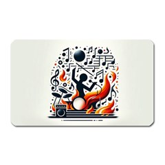 Abstract Drummer Magnet (rectangular)