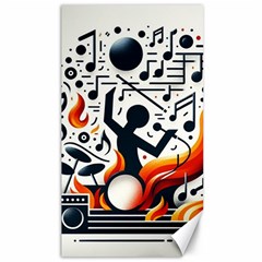 Abstract Drummer Canvas 40  X 72  by RiverRootz