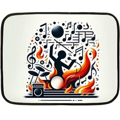 Abstract Drummer Fleece Blanket (mini)