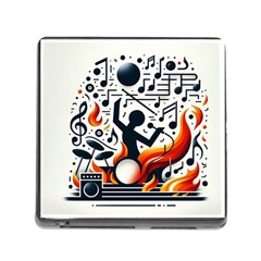 Abstract Drummer Memory Card Reader (square 5 Slot) by RiverRootz