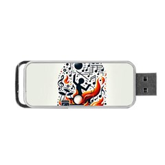 Abstract Drummer Portable Usb Flash (two Sides)