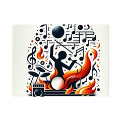 Abstract Drummer Premium Plush Fleece Blanket (mini) by RiverRootz