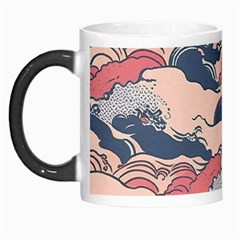 Waves Ocean Sea Water Pattern Rough Seas Digital Art Nature Nautical Morph Mug by Bedest