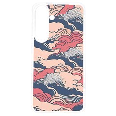 Waves Ocean Sea Water Pattern Rough Seas Digital Art Nature Nautical Samsung Galaxy S24 6 2 Inch Tpu Uv Case by Bedest