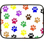 Pawprints Paw Prints Paw Animal Two Sides Fleece Blanket (Mini) 35 x27  Blanket Front