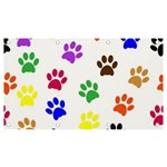 Pawprints Paw Prints Paw Animal Banner and Sign 7  x 4  Front