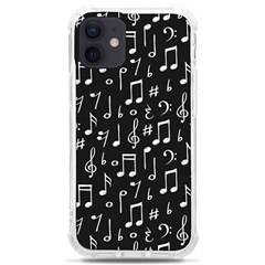 Chalk Music Notes Signs Seamless Pattern Iphone 12 Mini Tpu Uv Print Case	 by Ravend