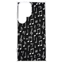 Chalk Music Notes Signs Seamless Pattern Samsung Galaxy S24 Plus 6 7 Inch Tpu Uv Case by Ravend