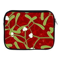 Mistletoe Christmas Texture Advent Apple Ipad 2/3/4 Zipper Cases by Hannah976