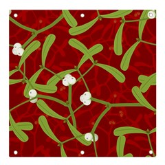 Mistletoe Christmas Texture Advent Banner And Sign 4  X 4 