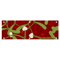 Mistletoe Christmas Texture Advent Banner And Sign 6  X 2 