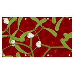 Mistletoe Christmas Texture Advent Banner And Sign 7  X 4 