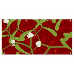 Mistletoe Christmas Texture Advent Banner And Sign 8  X 4 