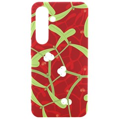 Mistletoe Christmas Texture Advent Samsung Galaxy S24 6.2 Inch Black TPU UV Case