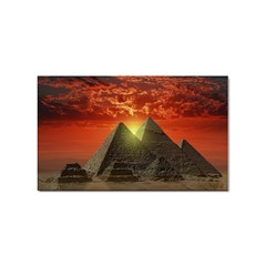 Pyramids Egypt Monument Landmark Sunrise Sunset Egyptian Sticker (rectangular) by Proyonanggan