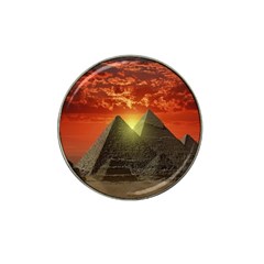 Pyramids Egypt Monument Landmark Sunrise Sunset Egyptian Hat Clip Ball Marker (4 Pack) by Proyonanggan