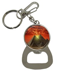 Pyramids Egypt Monument Landmark Sunrise Sunset Egyptian Bottle Opener Key Chain by Proyonanggan