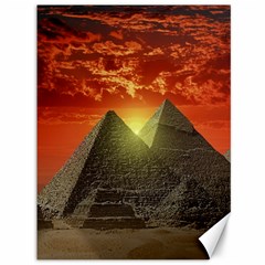 Pyramids Egypt Monument Landmark Sunrise Sunset Egyptian Canvas 36  X 48  by Proyonanggan