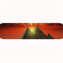 Pyramids Egypt Monument Landmark Sunrise Sunset Egyptian Large Bar Mat by Proyonanggan