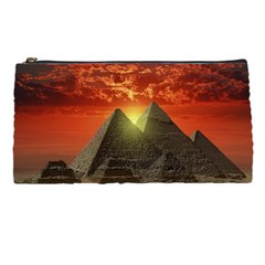 Pyramids Egypt Monument Landmark Sunrise Sunset Egyptian Pencil Case by Proyonanggan