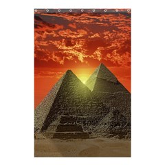 Pyramids Egypt Monument Landmark Sunrise Sunset Egyptian Shower Curtain 48  X 72  (small)  by Proyonanggan