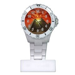 Pyramids Egypt Monument Landmark Sunrise Sunset Egyptian Plastic Nurses Watch by Proyonanggan