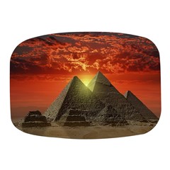 Pyramids Egypt Monument Landmark Sunrise Sunset Egyptian Mini Square Pill Box by Proyonanggan