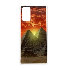 Pyramids Egypt Monument Landmark Sunrise Sunset Egyptian Samsung Galaxy Note 20 Tpu Uv Case by Proyonanggan