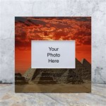 Pyramids Egypt Monument Landmark Sunrise Sunset Egyptian White Box Photo Frame 4  x 6  Front