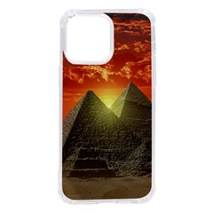 Pyramids Egypt Monument Landmark Sunrise Sunset Egyptian Iphone 14 Pro Max Tpu Uv Print Case by Proyonanggan