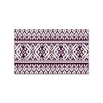 Illustration Ukrainian Folk Seamless Pattern Ornament Sticker Rectangular (100 pack) Front