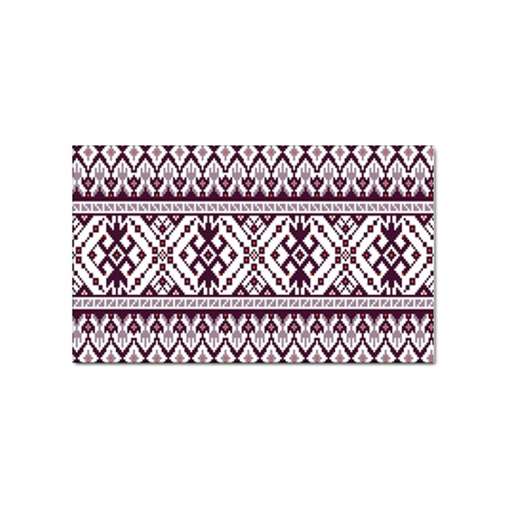 Illustration Ukrainian Folk Seamless Pattern Ornament Sticker Rectangular (100 pack)