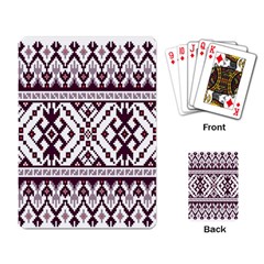 Illustration Ukrainian Folk Seamless Pattern Ornament Playing Cards Single Design (rectangle) by Proyonanggan