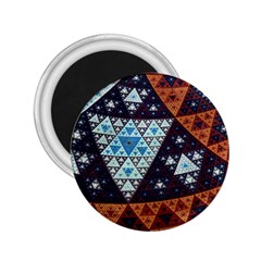 Fractal Triangle Geometric Abstract Pattern 2 25  Magnets by Cemarart