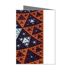 Fractal Triangle Geometric Abstract Pattern Mini Greeting Cards (pkg Of 8) by Cemarart