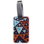 Fractal Triangle Geometric Abstract Pattern Luggage Tag (two sides) Front