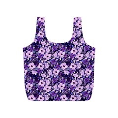 Purple Flowers 001 Purple Flowers 02 Full Print Recycle Bag (s) by DinkovaArt