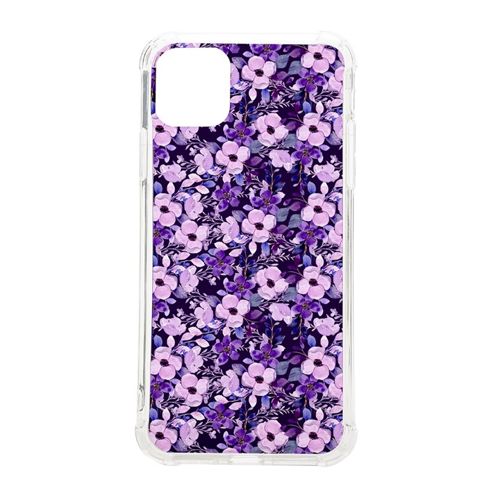 Purple Flowers 001 Purple Flowers 02 iPhone 11 Pro Max 6.5 Inch TPU UV Print Case