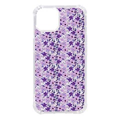 Purple Flowers 001 iPhone 14 TPU UV Print Case