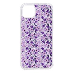 Purple Flowers 001 Iphone 14 Plus Tpu Uv Print Case by DinkovaArt