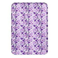 Purple Flowers 001 Rectangular Glass Fridge Magnet (4 Pack) by DinkovaArt