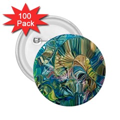 Abstract Petals 2 25  Buttons (100 Pack)  by kaleidomarblingart