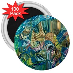 Abstract Petals 3  Magnets (100 Pack) by kaleidomarblingart