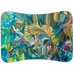 Abstract Petals Velour Seat Head Rest Cushion by kaleidomarblingart